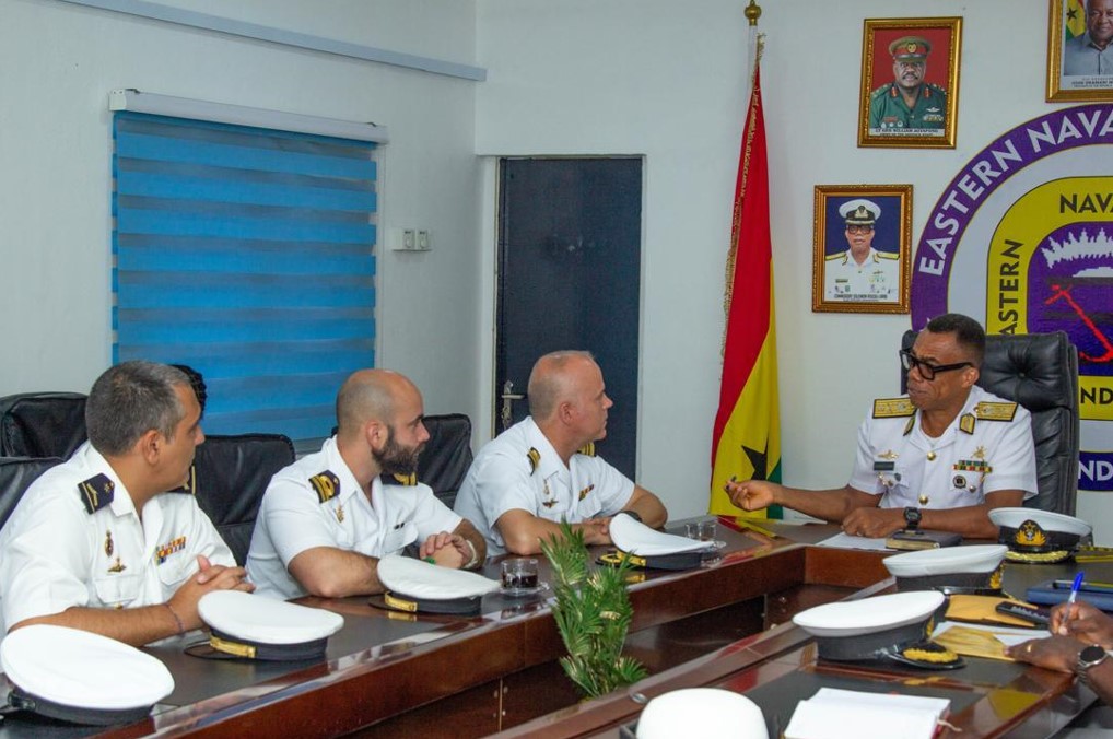 During the visit to the Eastern Naval Command, various maritime security issues were discussed