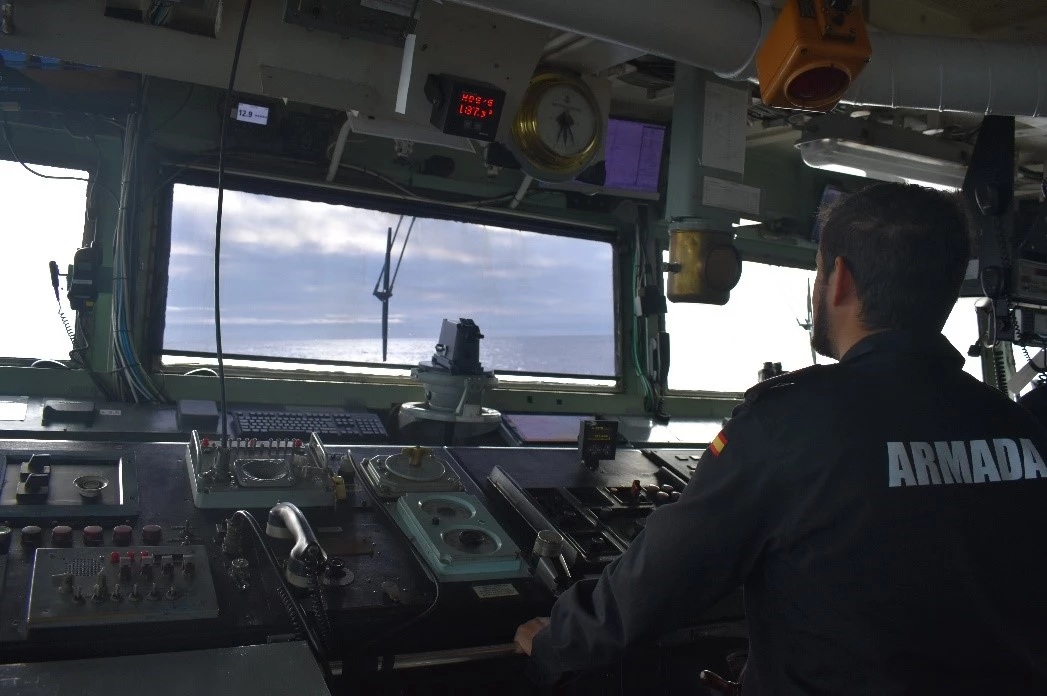 Command deck of OPV ‘Atalaya’