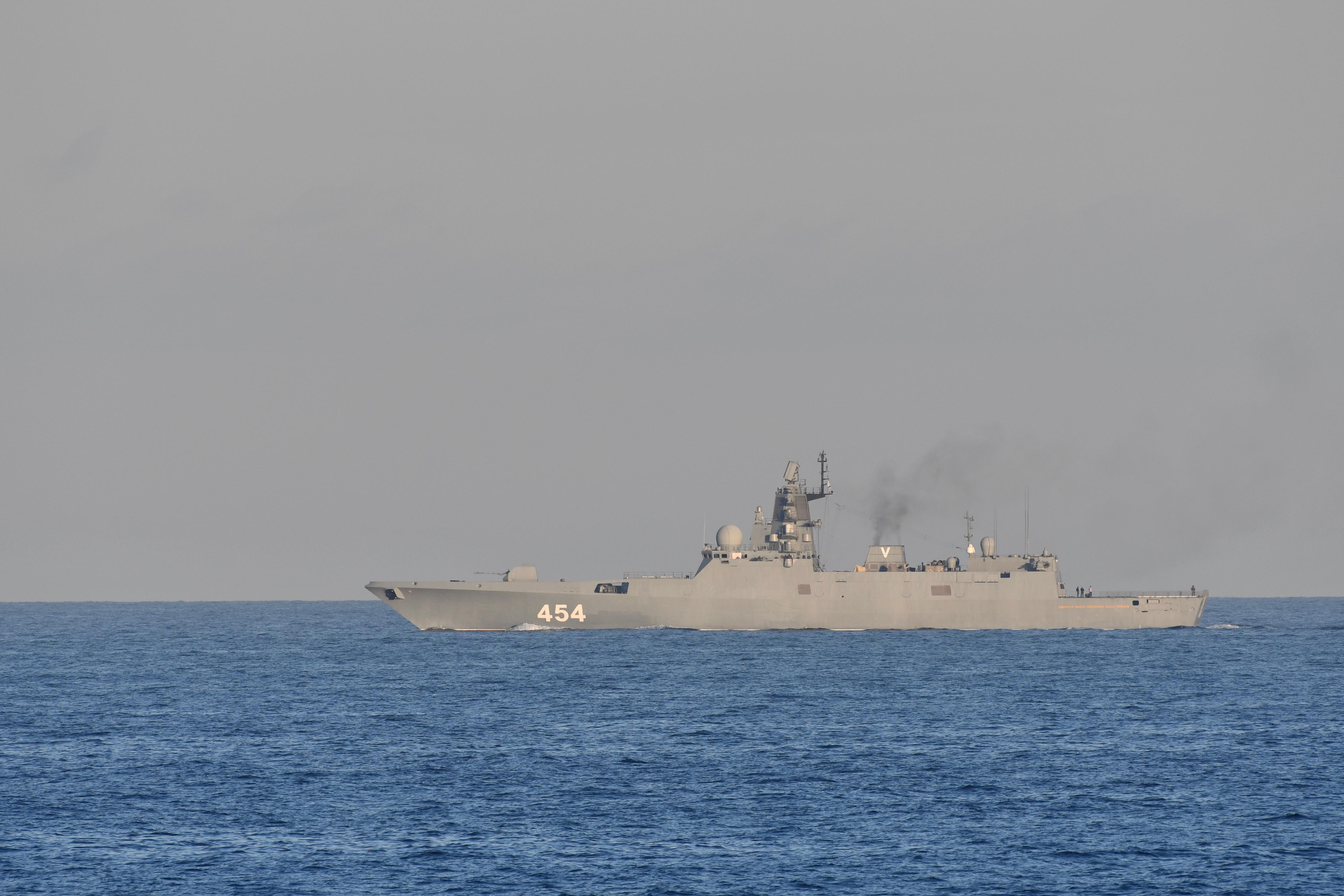 Russian frigate ‘Admiral Gorshkov’.