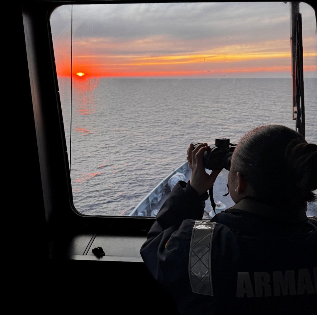 Bridge personnel on surveillance duty