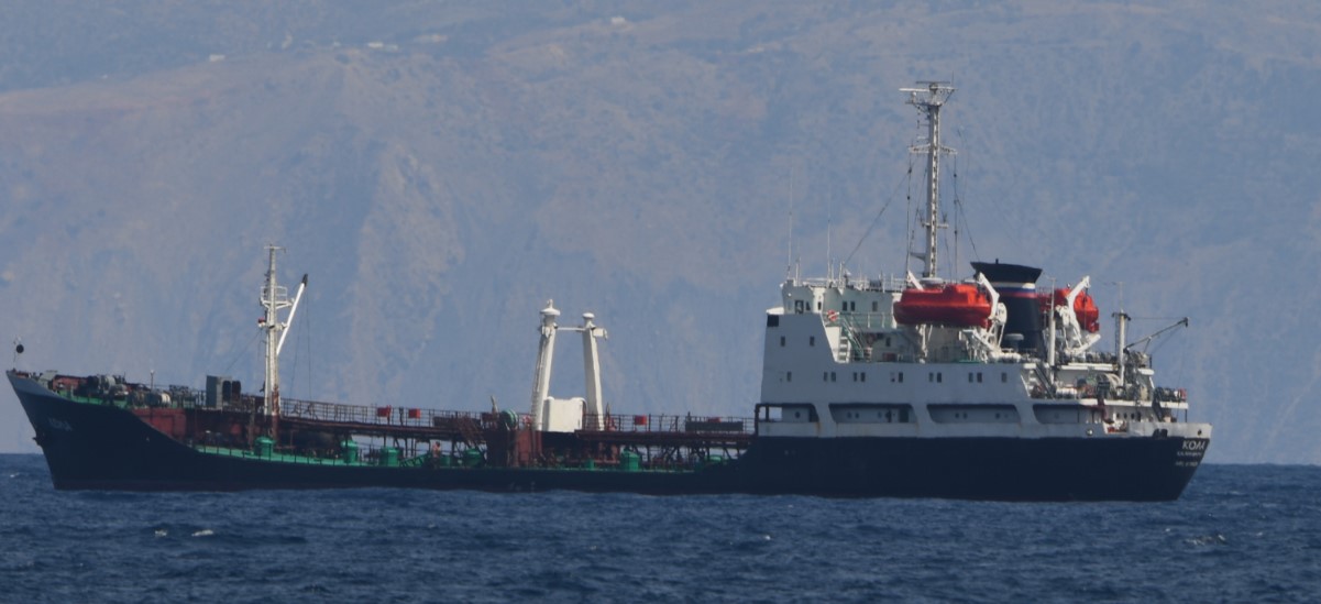 Tracking of a Russian naval vessel