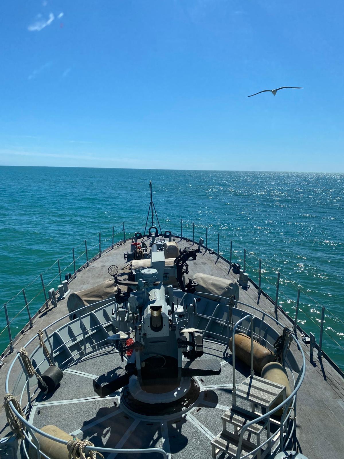 Patrol boat Medas sailing in the Alboran Sea