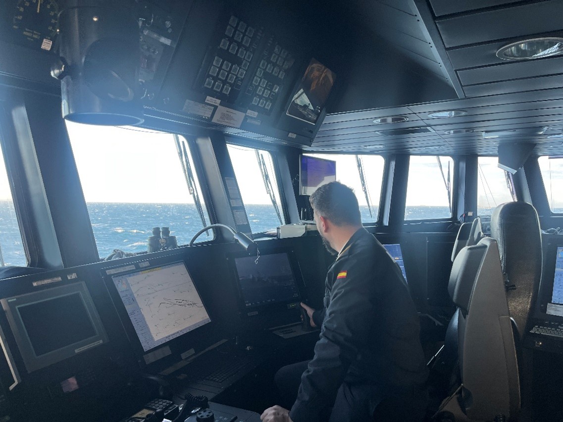Monitoring activities of the Russian vessel