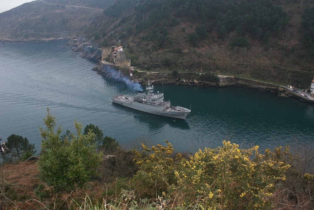 OPV Serviola conducting Presence, Surveillance and Deterrence Operations