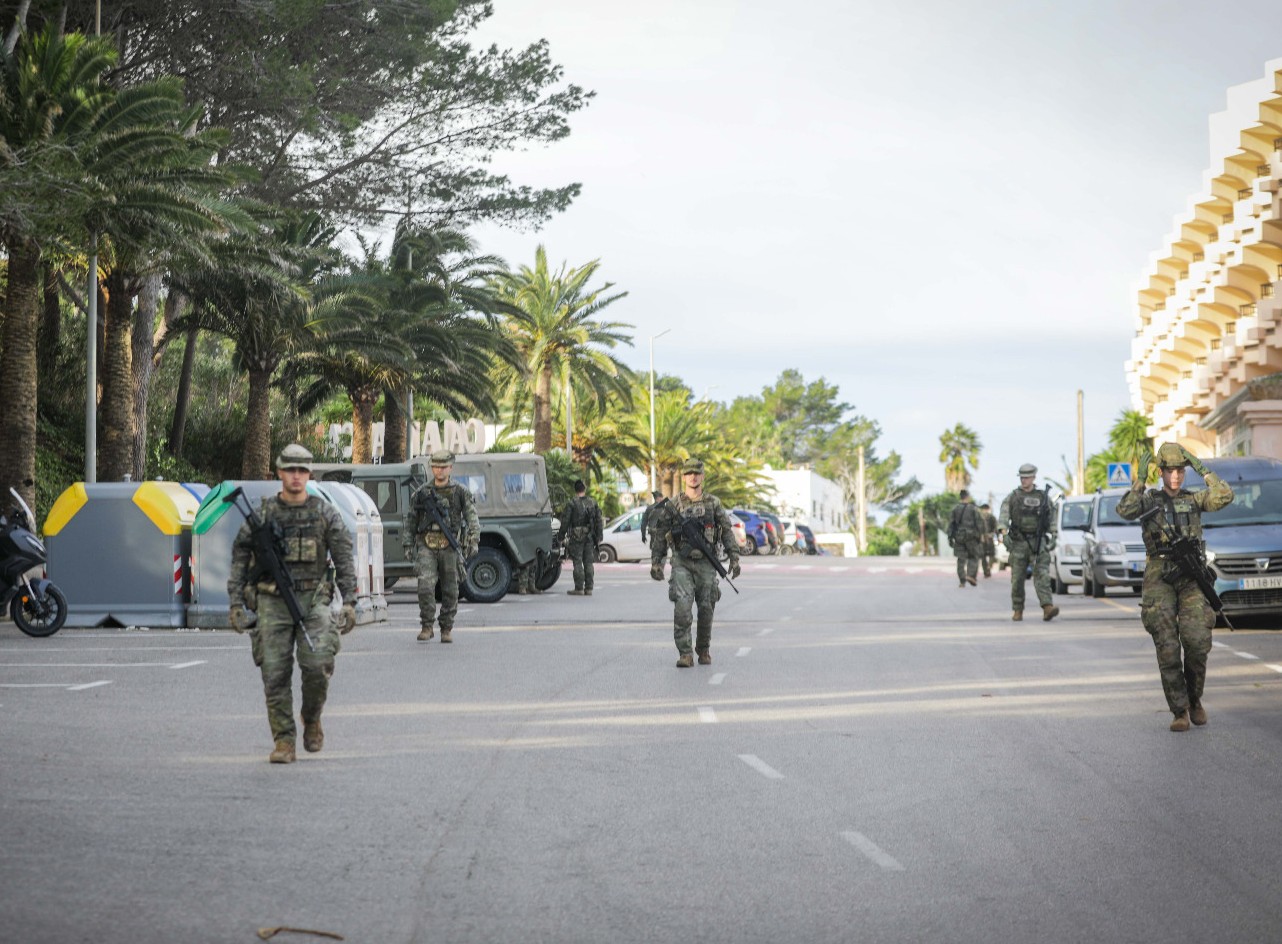 Military patrols in Ibiza