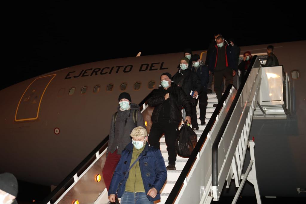 Arrival to Torrejón Air Base