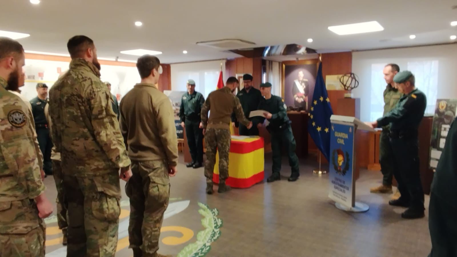 Closing ceremony of the course given by Guardia Civil
