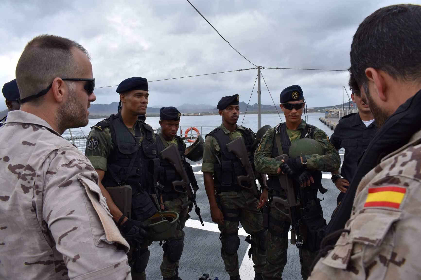 The “Atalaya” patrol boat receives training with Cape Verdean Armed Forces