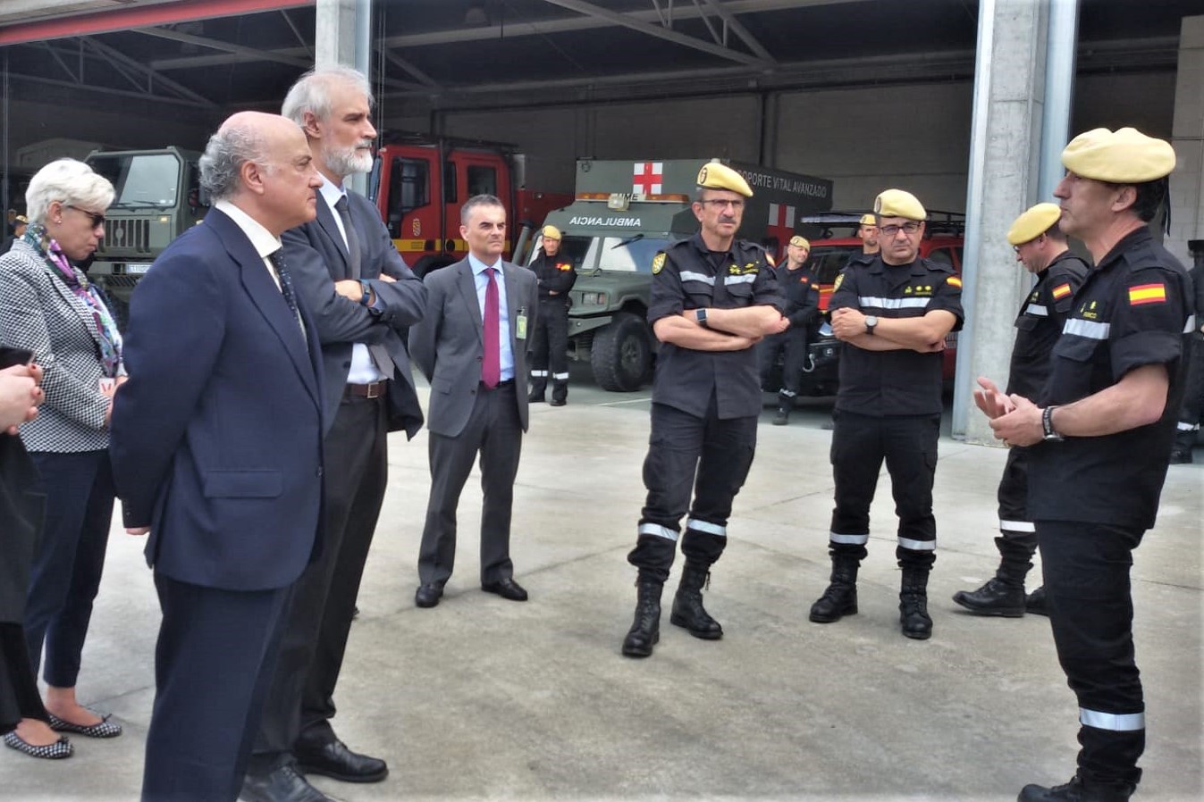 El presidente del Observatorio de Catástrofes de la Fundación Aon España visita la UME
