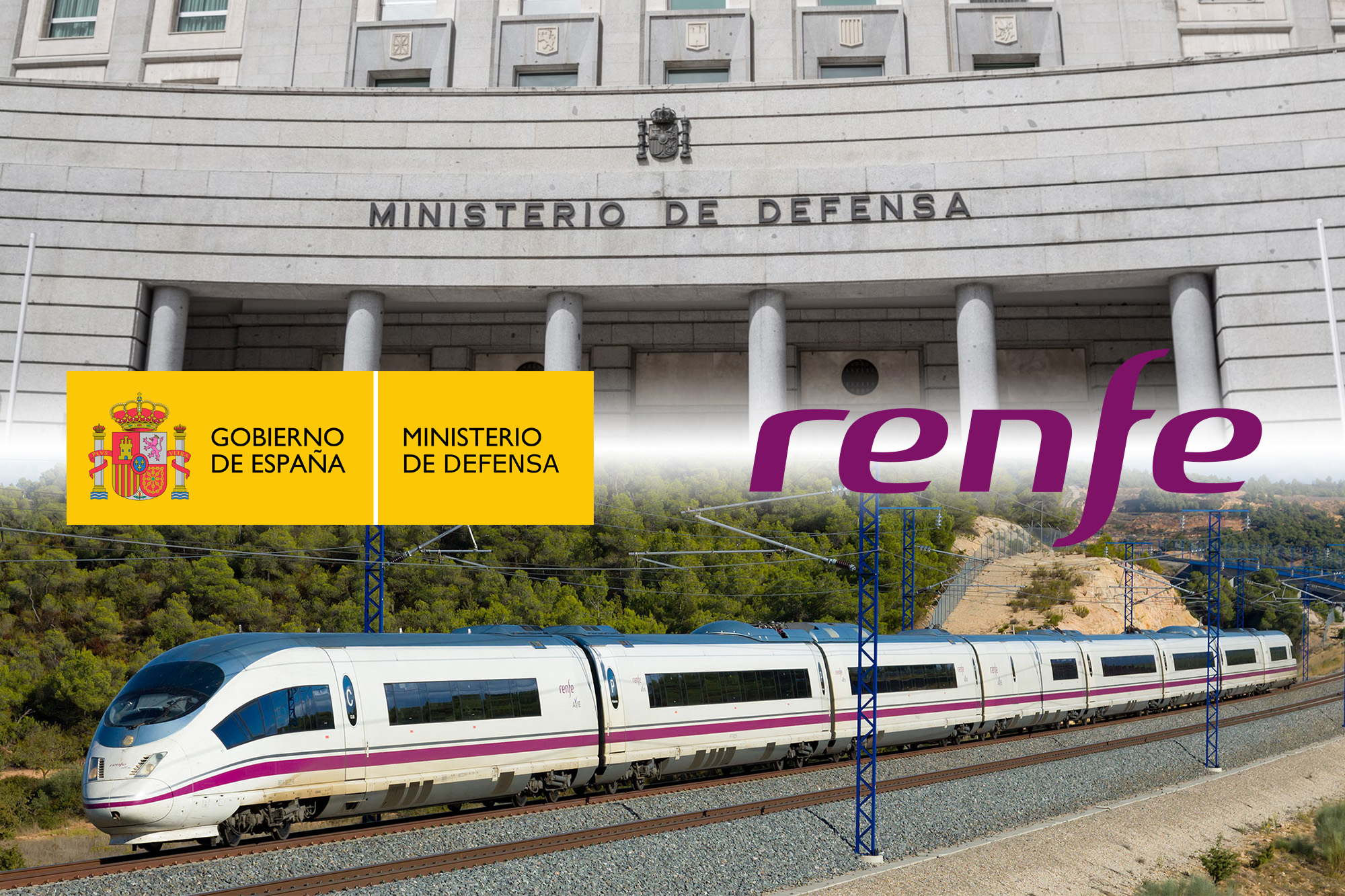 Defensa facilita la movilidad geográfica de los militares con un acuerdo con RENFE