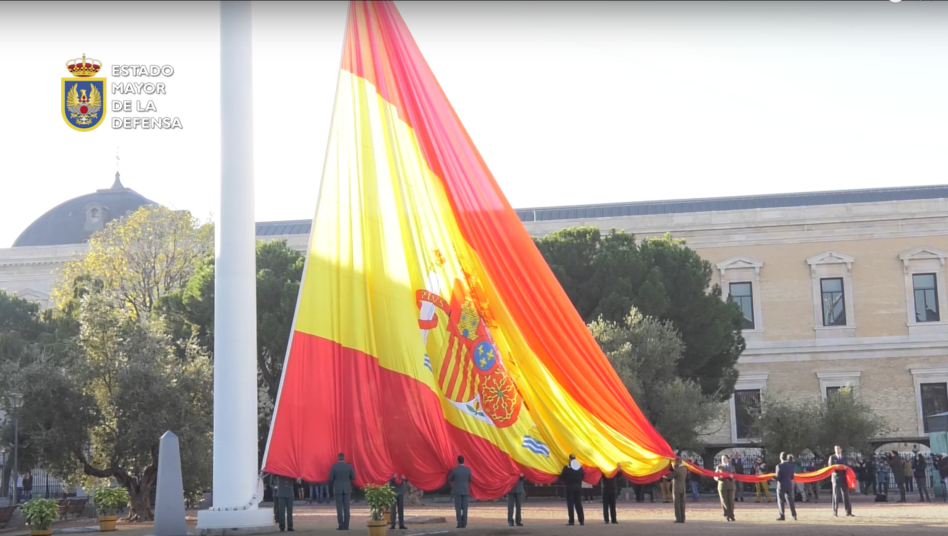 Vídeo Izado bandera con motivo del 40 Aniversario de la Constitución