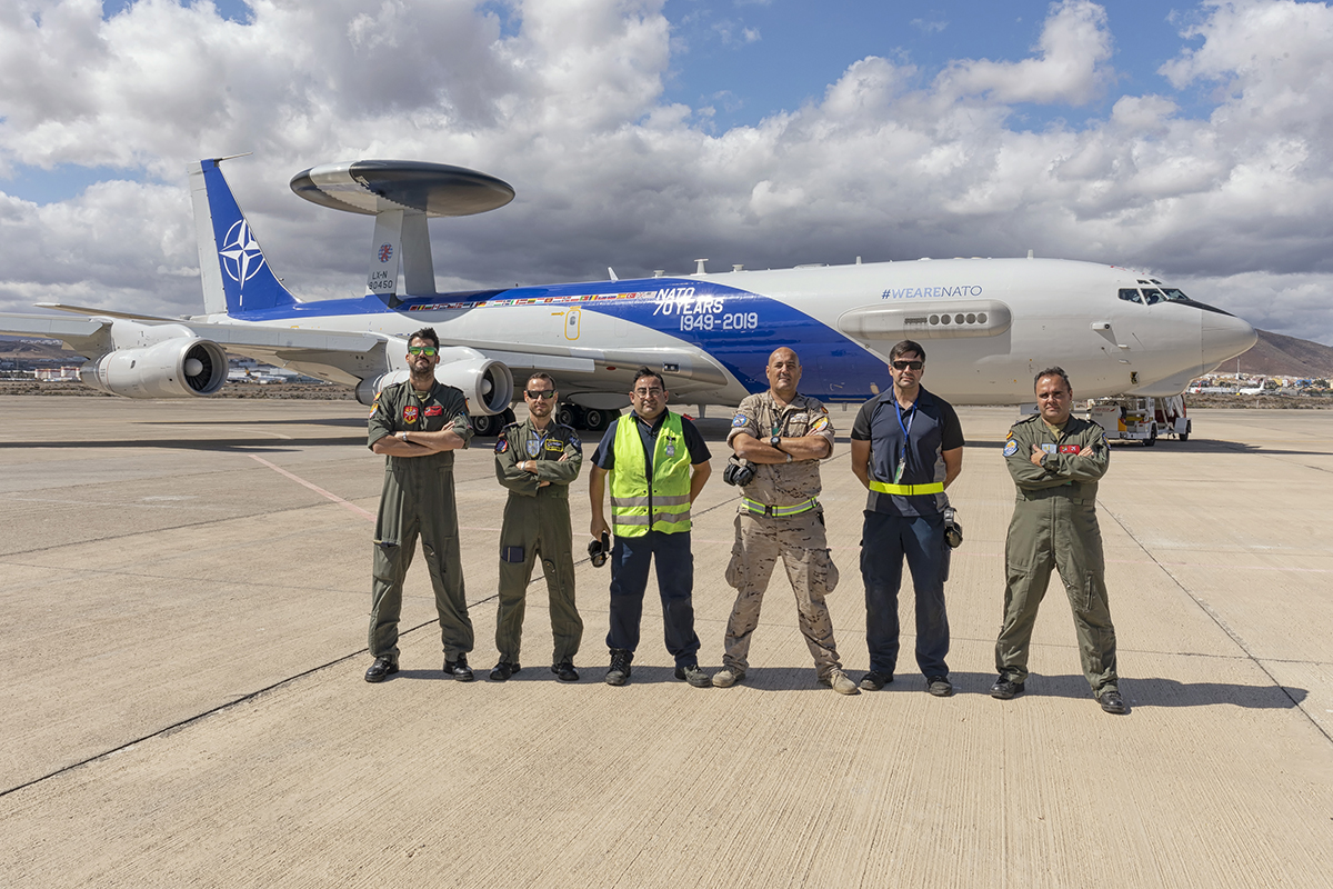 The NAEW&C Force takes part in the exercise Ocean Sky