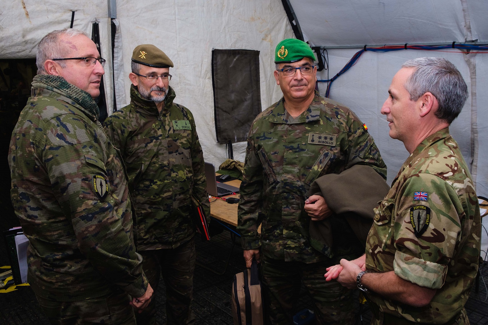 Spanish personnel take part in the exercise Arcade Fusion from the Allied Rapid Reaction Corps