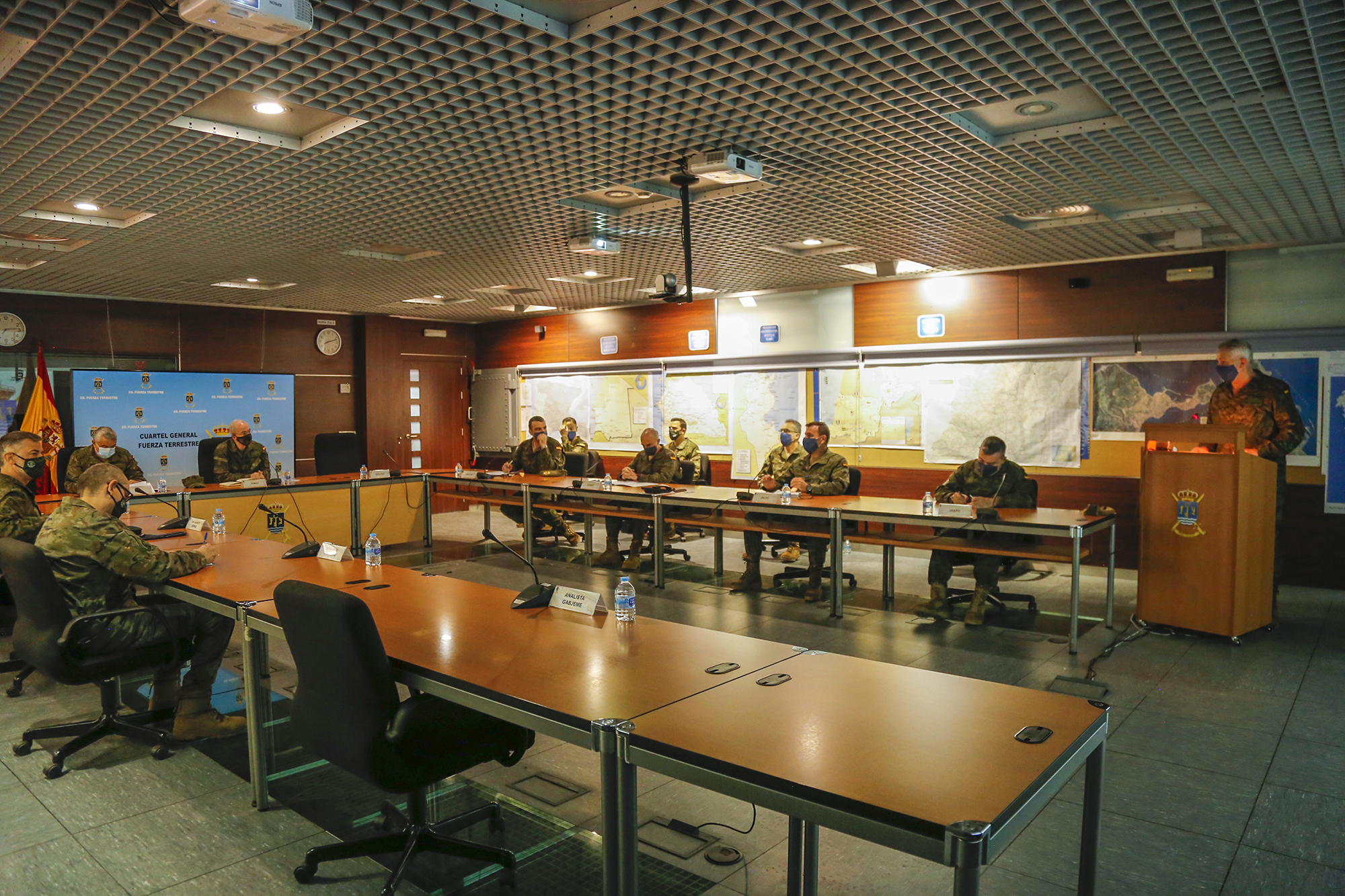 briefing about Army's Land Force HQ