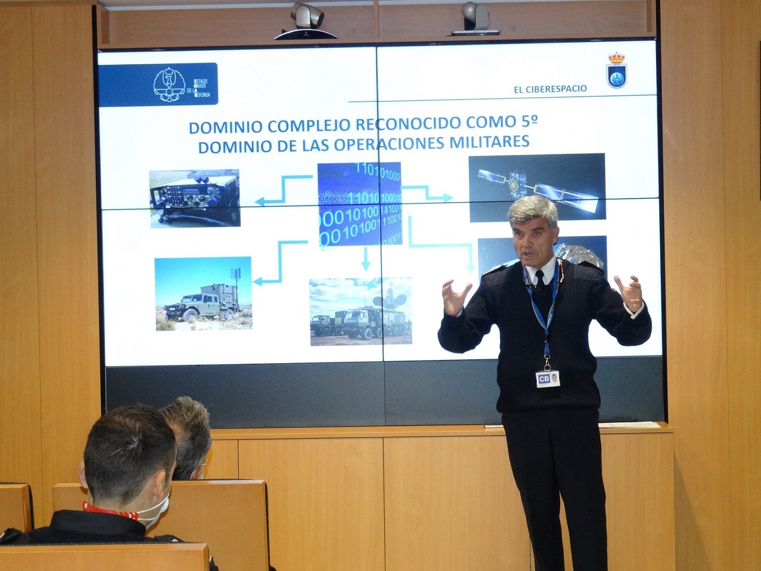 The second commander-Deputy commander- of the Joint Cyberspace Command (MCCE in Spanish) during his speech