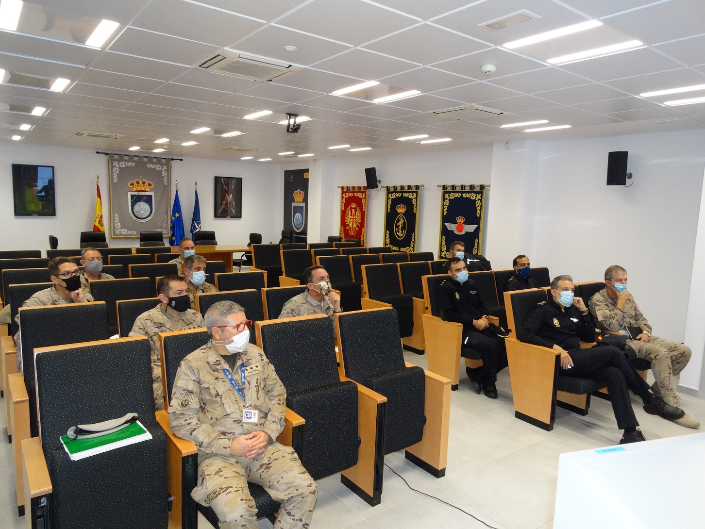 Personnel from both units during the conference