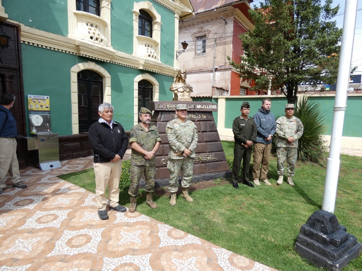 Visit to the HQ of the 5th Mountain Brigade