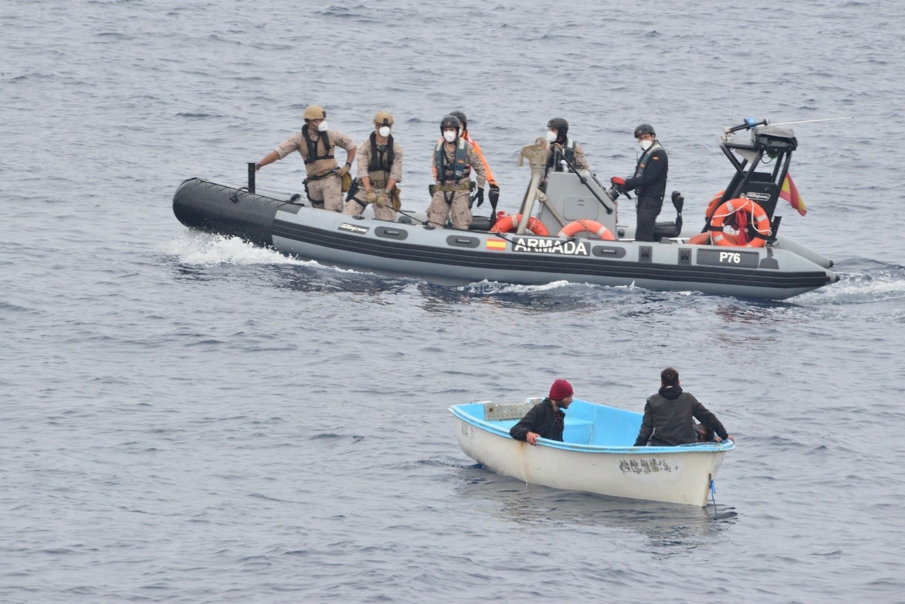 Rescued boat´s operation