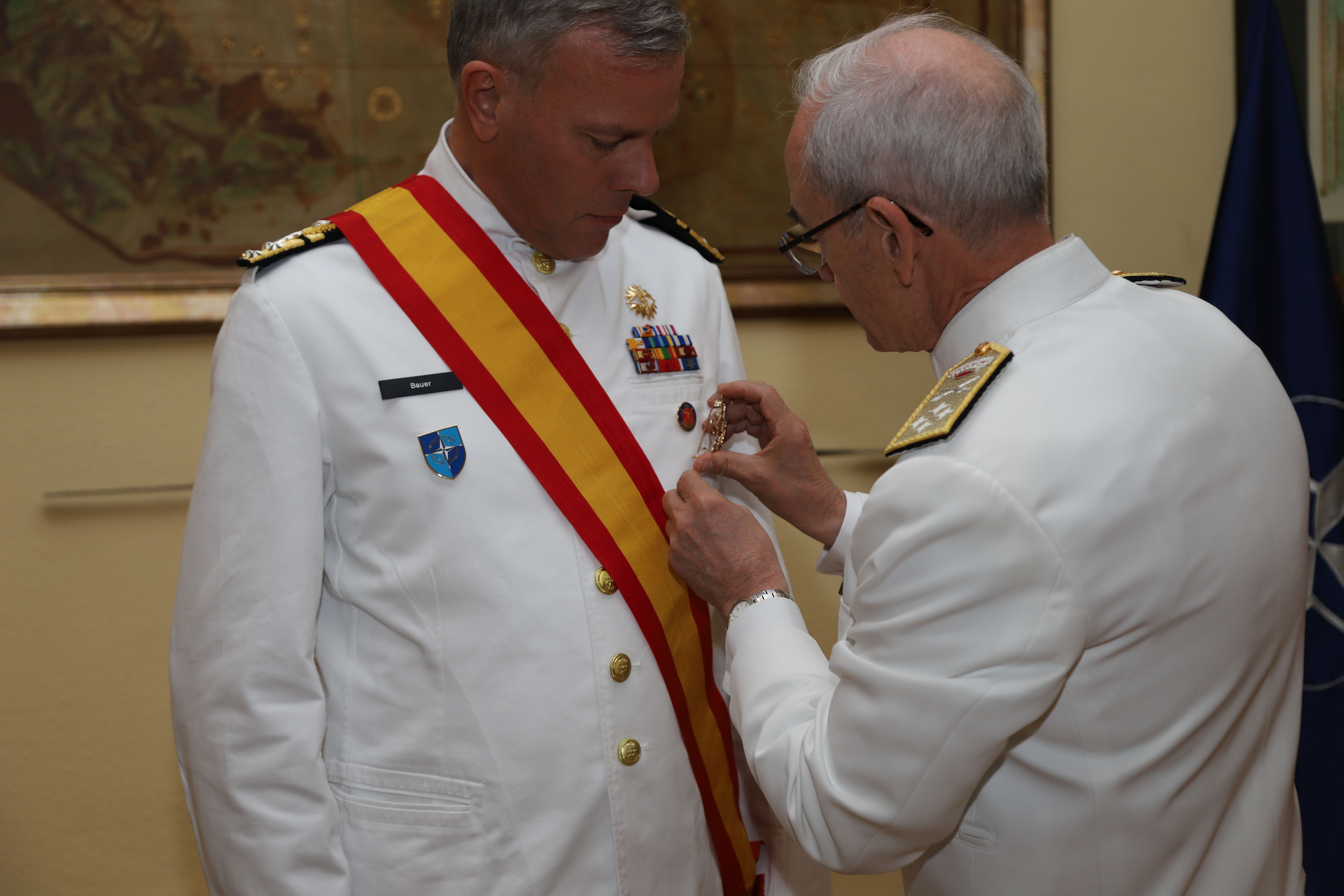 Grand Cross awarding on Admiral Bauer