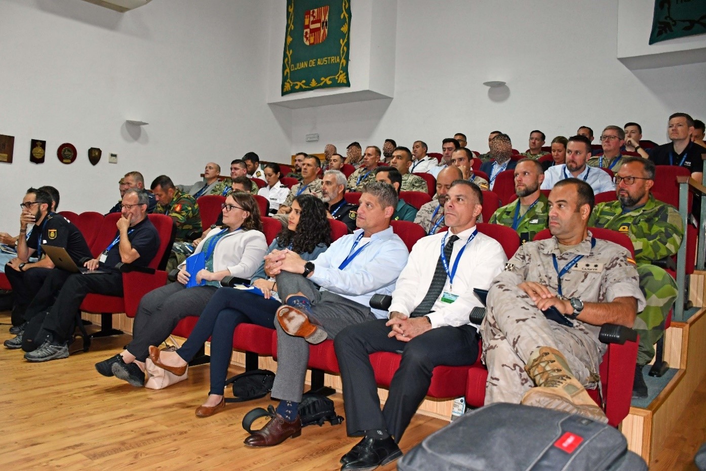 Attendees at one of the presentations