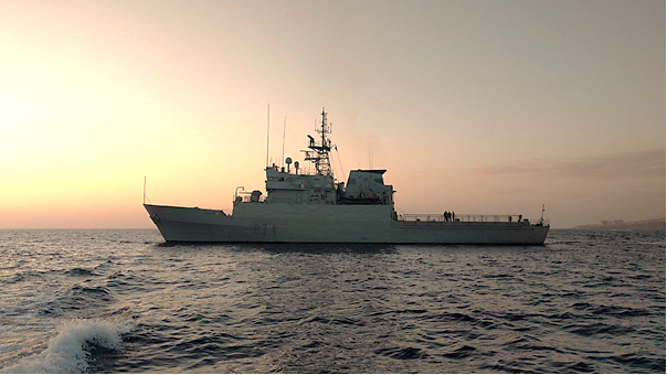 Offshore patrol vessel El ‘Atalaya’, on maritime surveillance mission