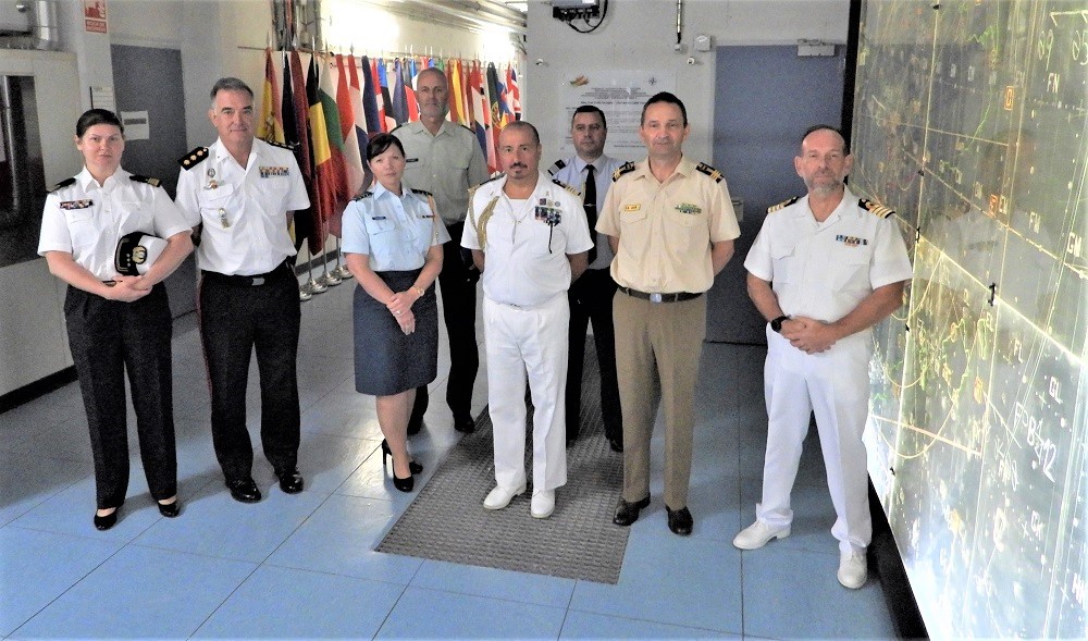 Defence attaches while visiting the bunker