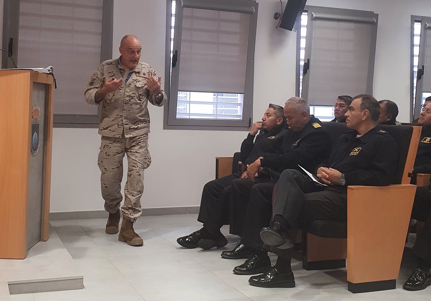 Lecture by Commander Pérez de Tena