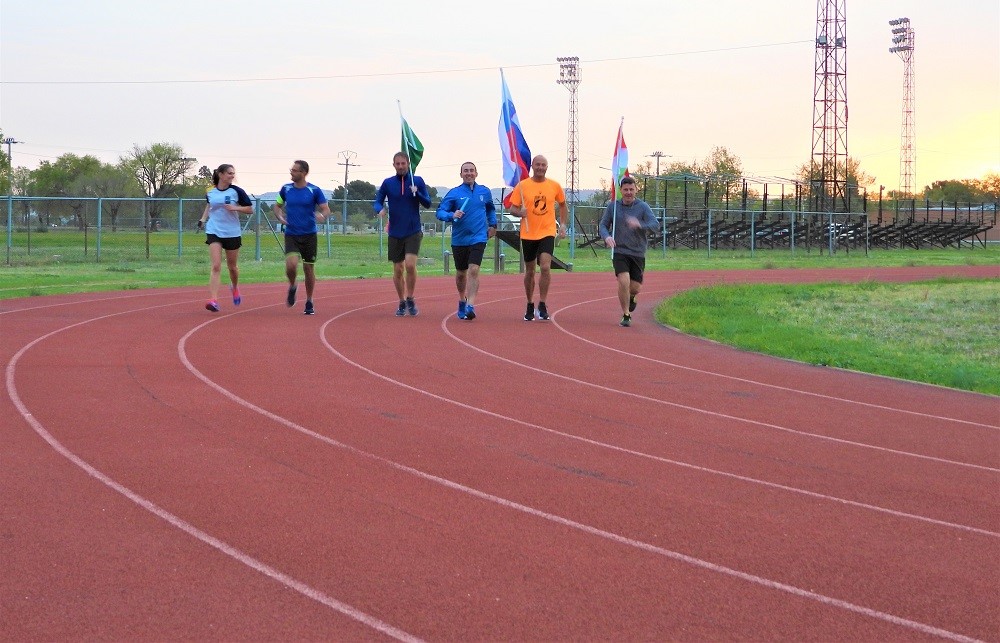 Runners from different nations