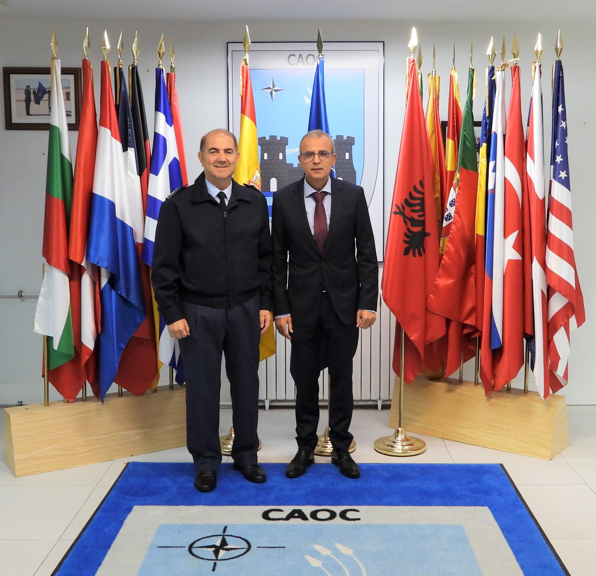 COMCAOC with the Ambassador of Albania