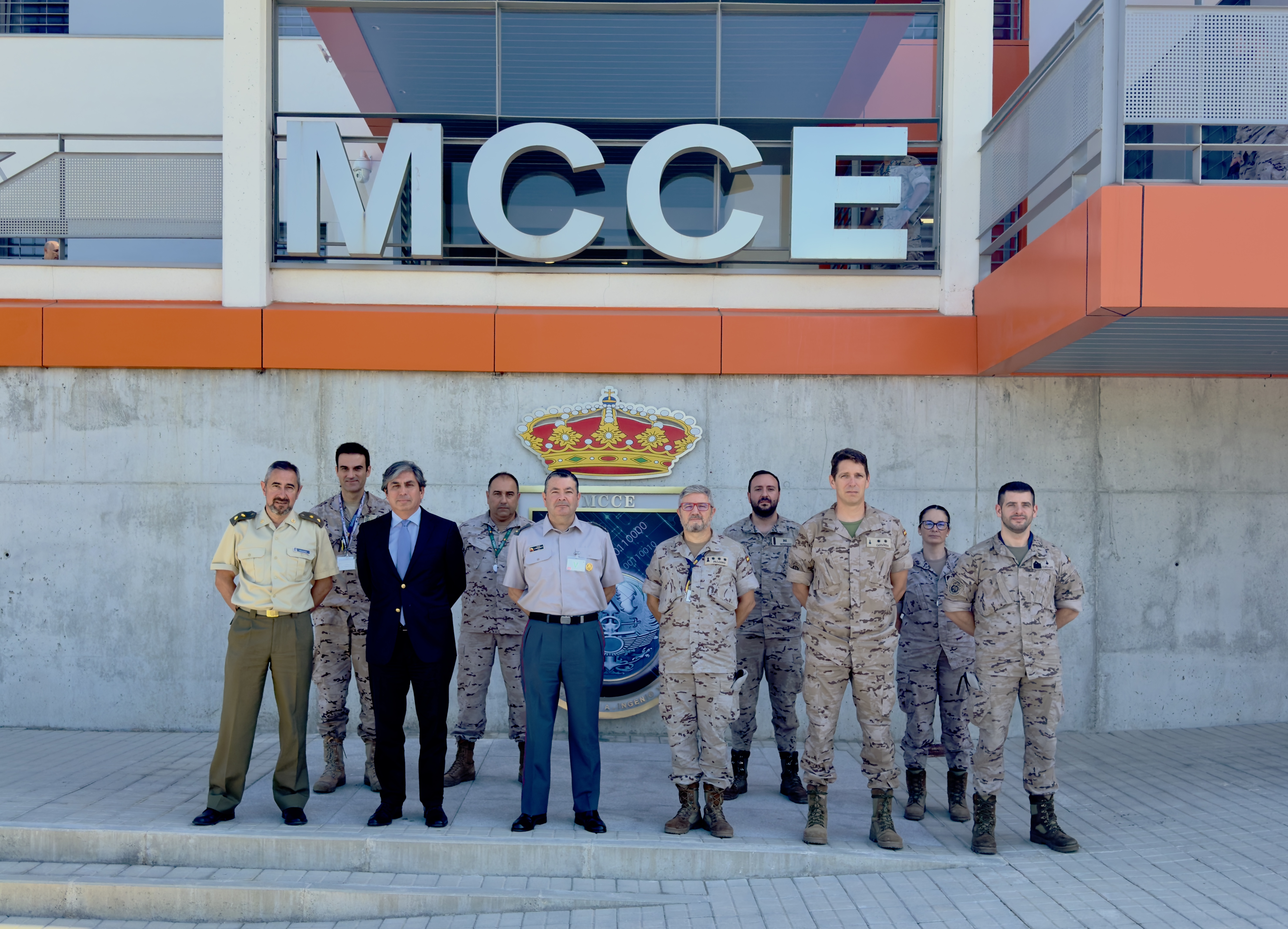 Chilean delegation with MCCE staff