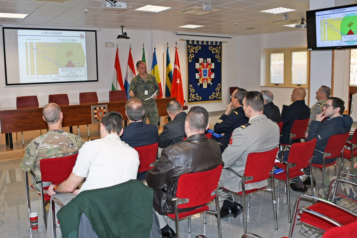 Presentation to the Defence Attaché on the COE C-IED