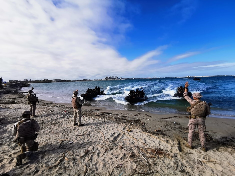 Marine infantry exercise