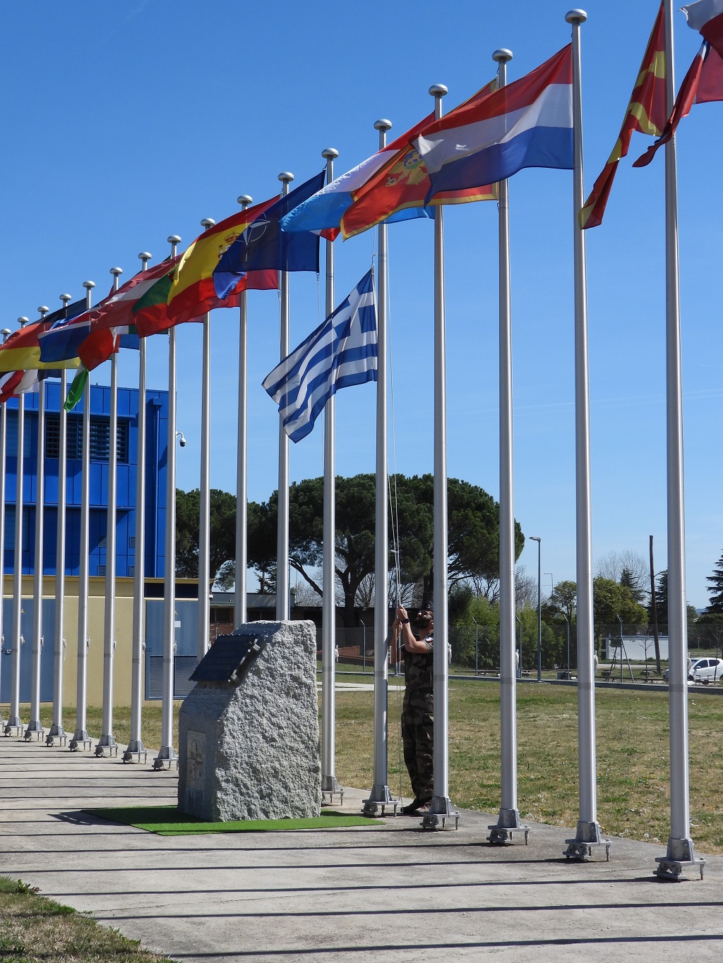Hoisting of the Greek flag