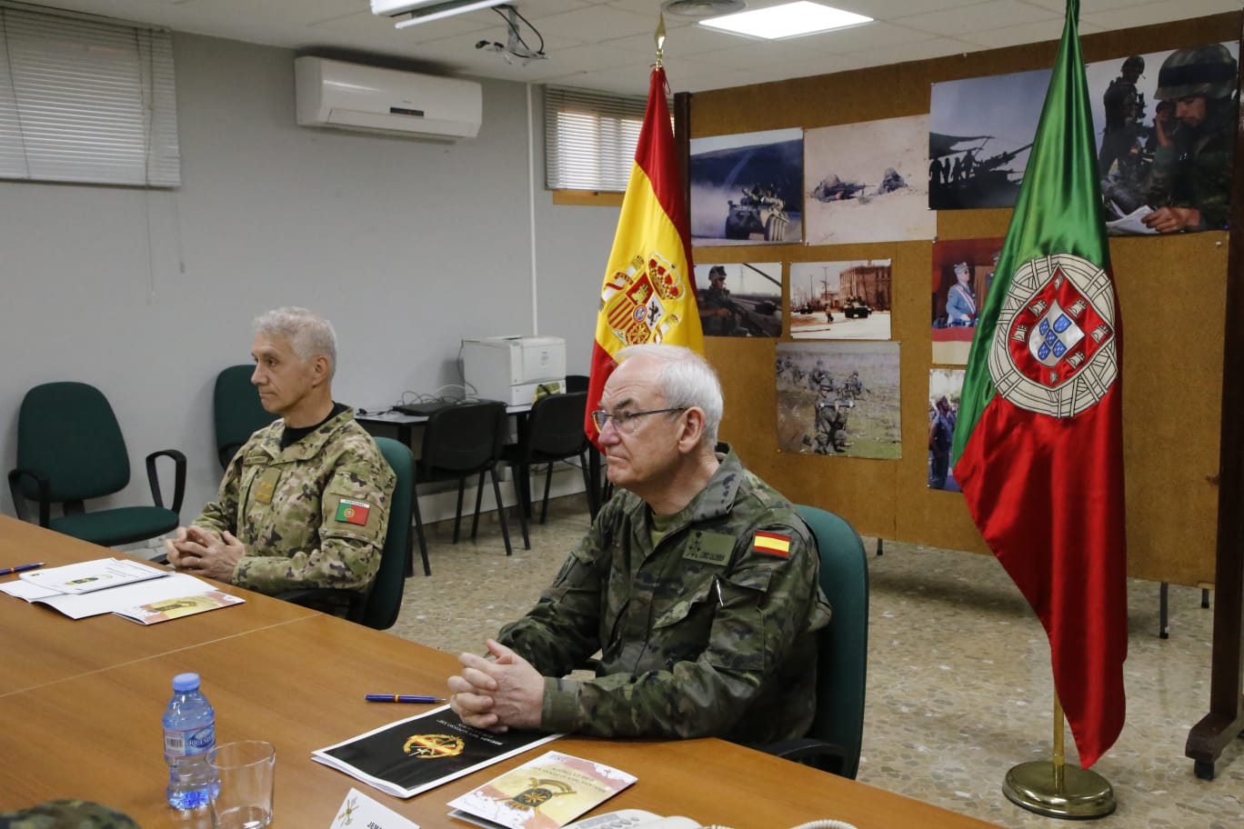 Presentation of the Unit to the JEMAD and his Portuguese counterpart