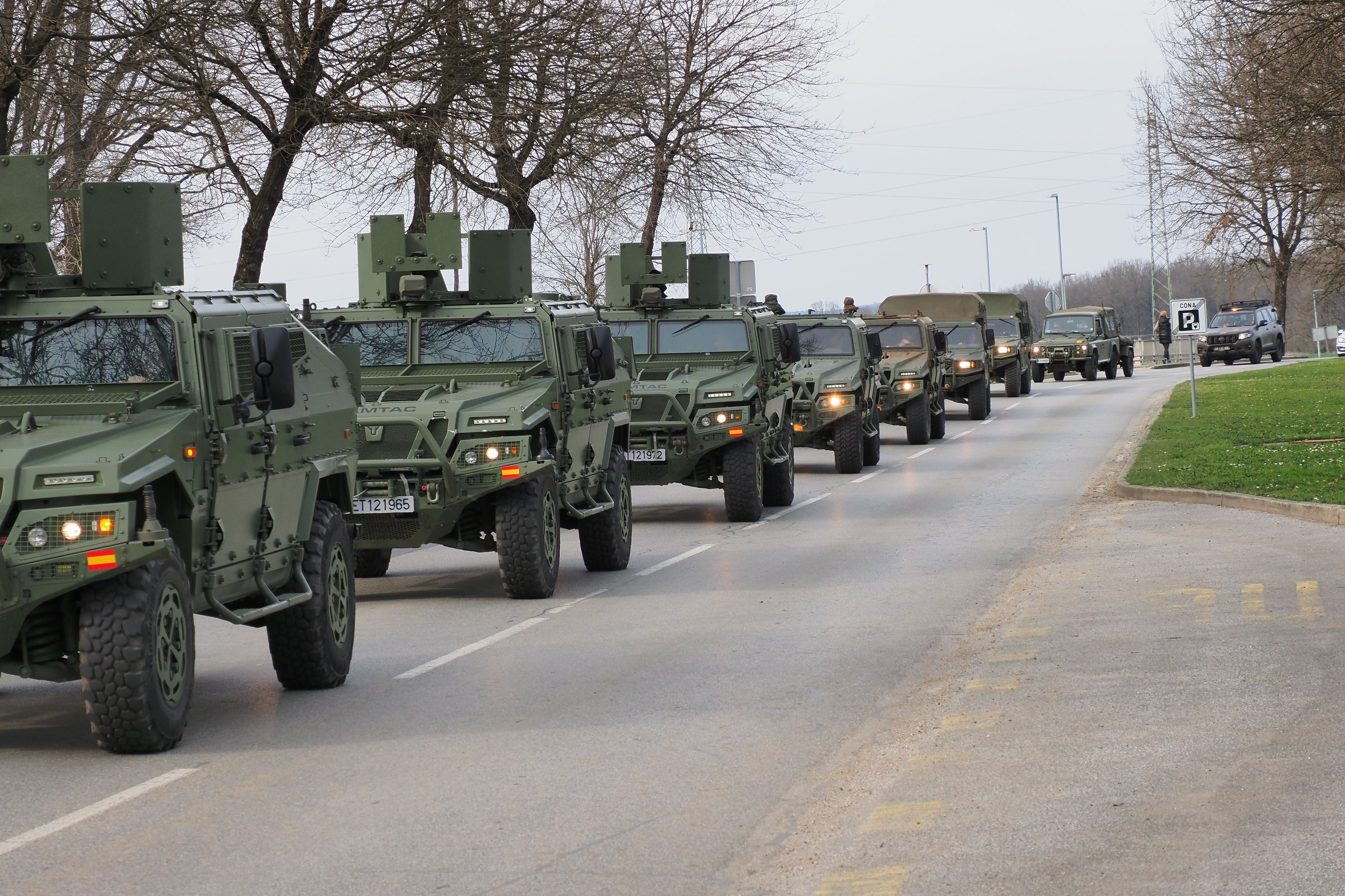 Movement of tactical vehicles to Lešt’
