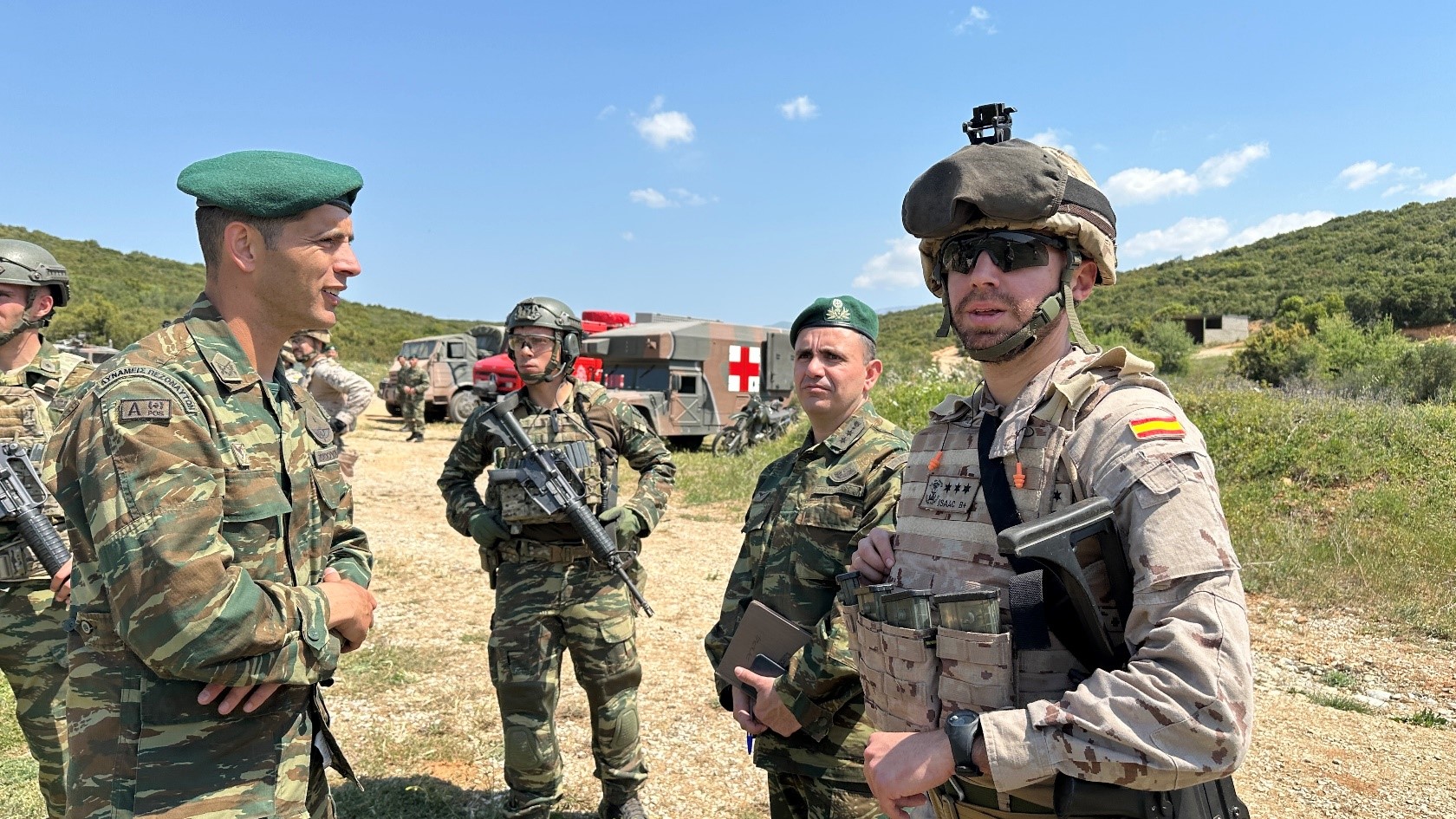 Spanish Marines of the Landing Force with Greek Army Marines