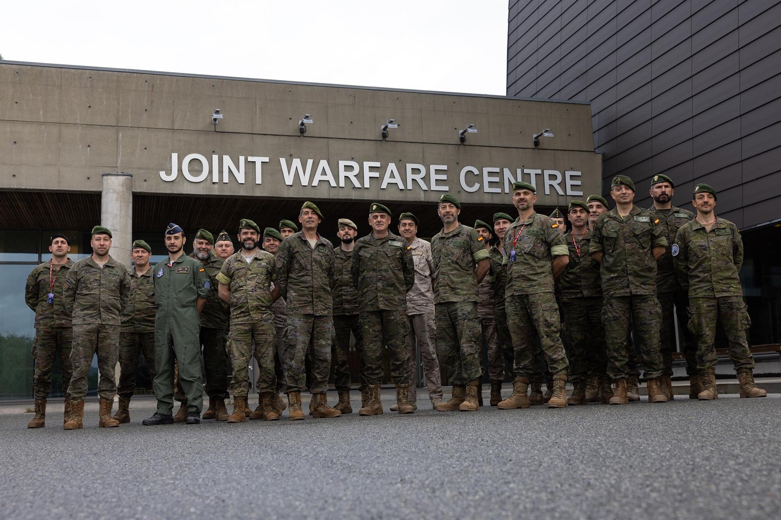 Spanish personnel at the Joint Warfare Centre
