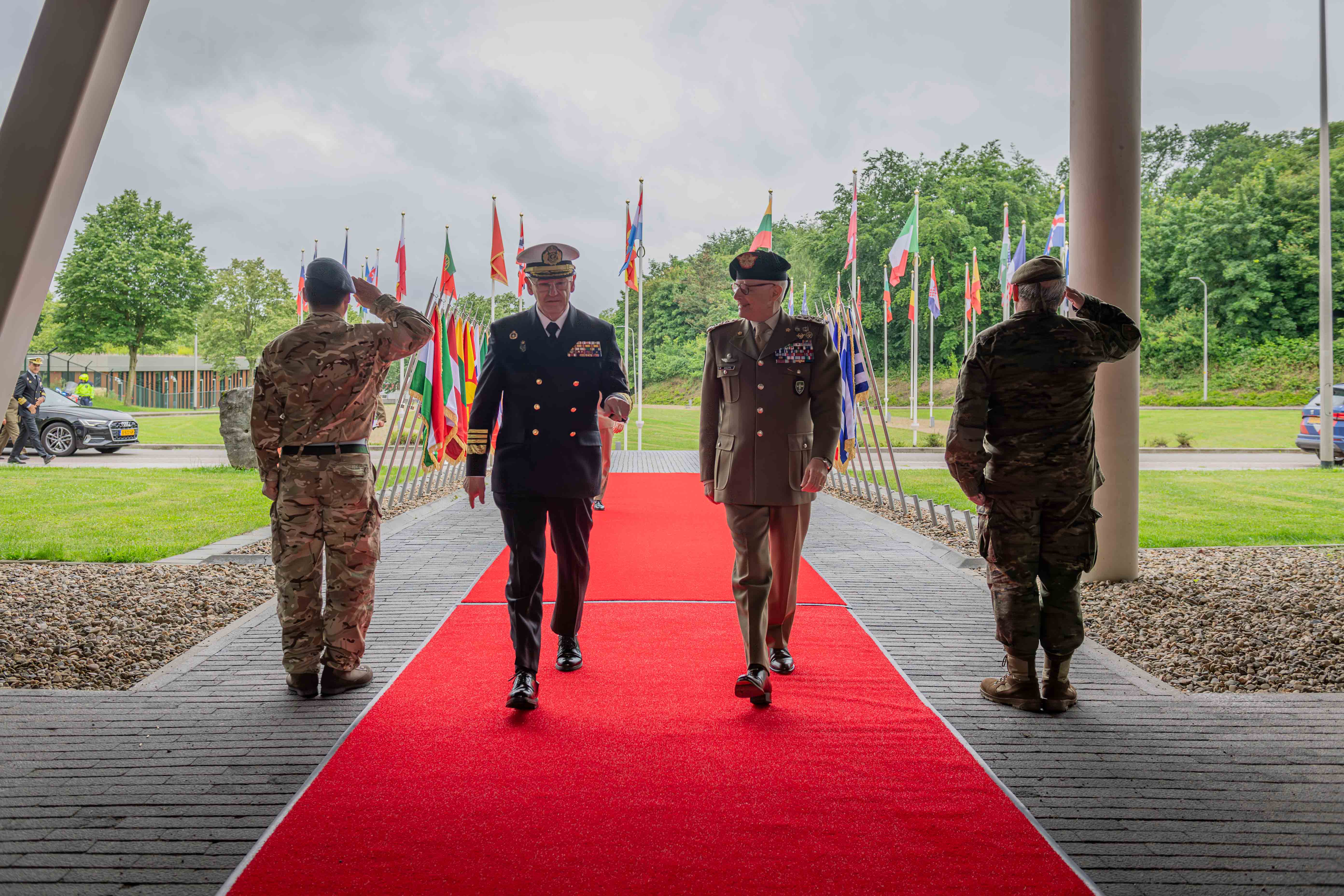 CHOD arrival at NATO HQ in Brunssum