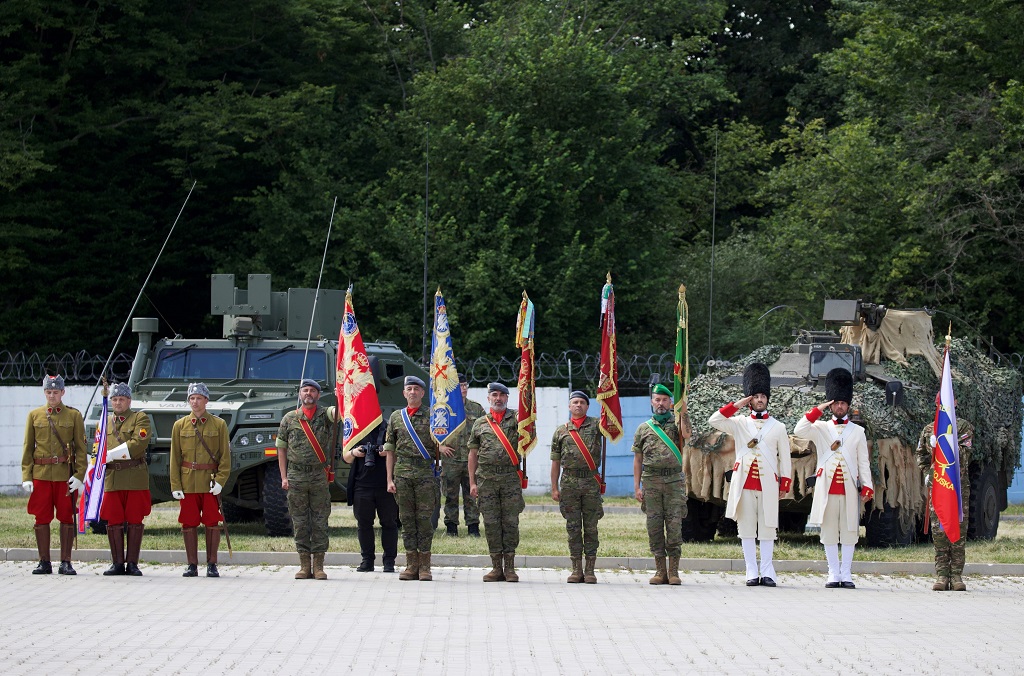 Formation with historical uniforms