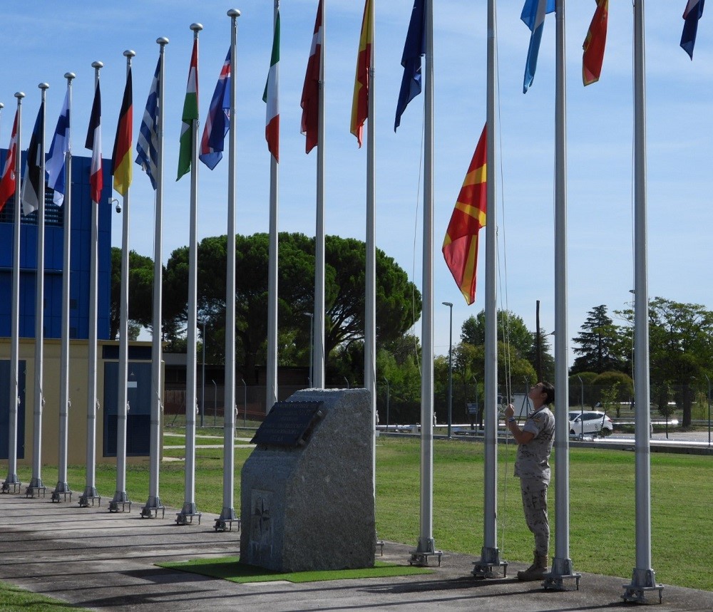 Raising of the flag of North Macedonia