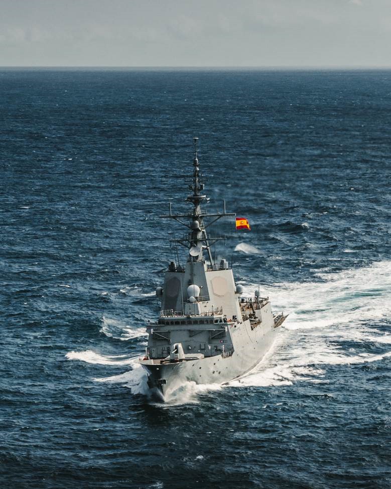 Frigate ‘Blas de Lezo’ (F-103) monitoring the waters under national sovereignty