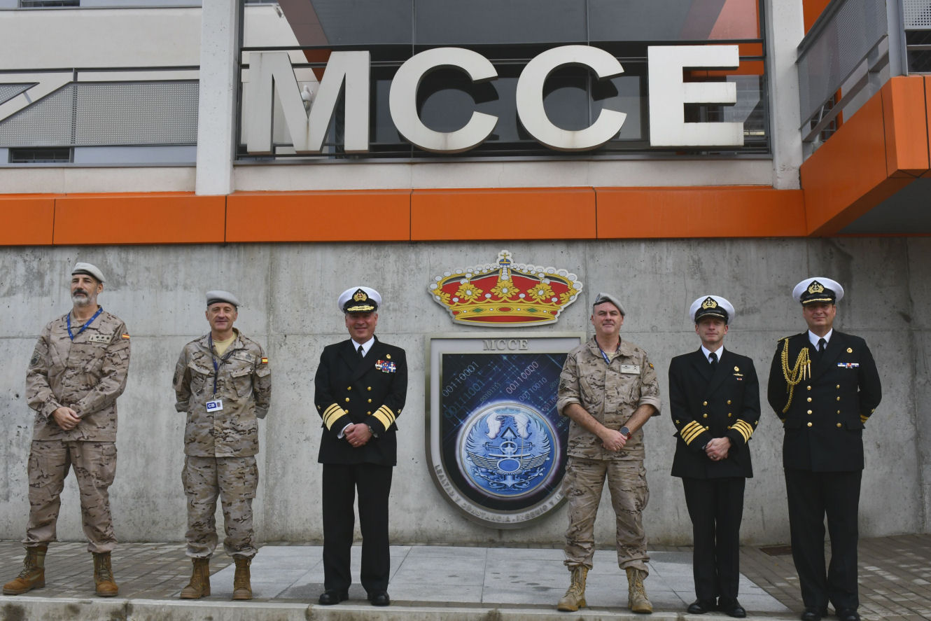 Group photo at the main entrance to the MCCE