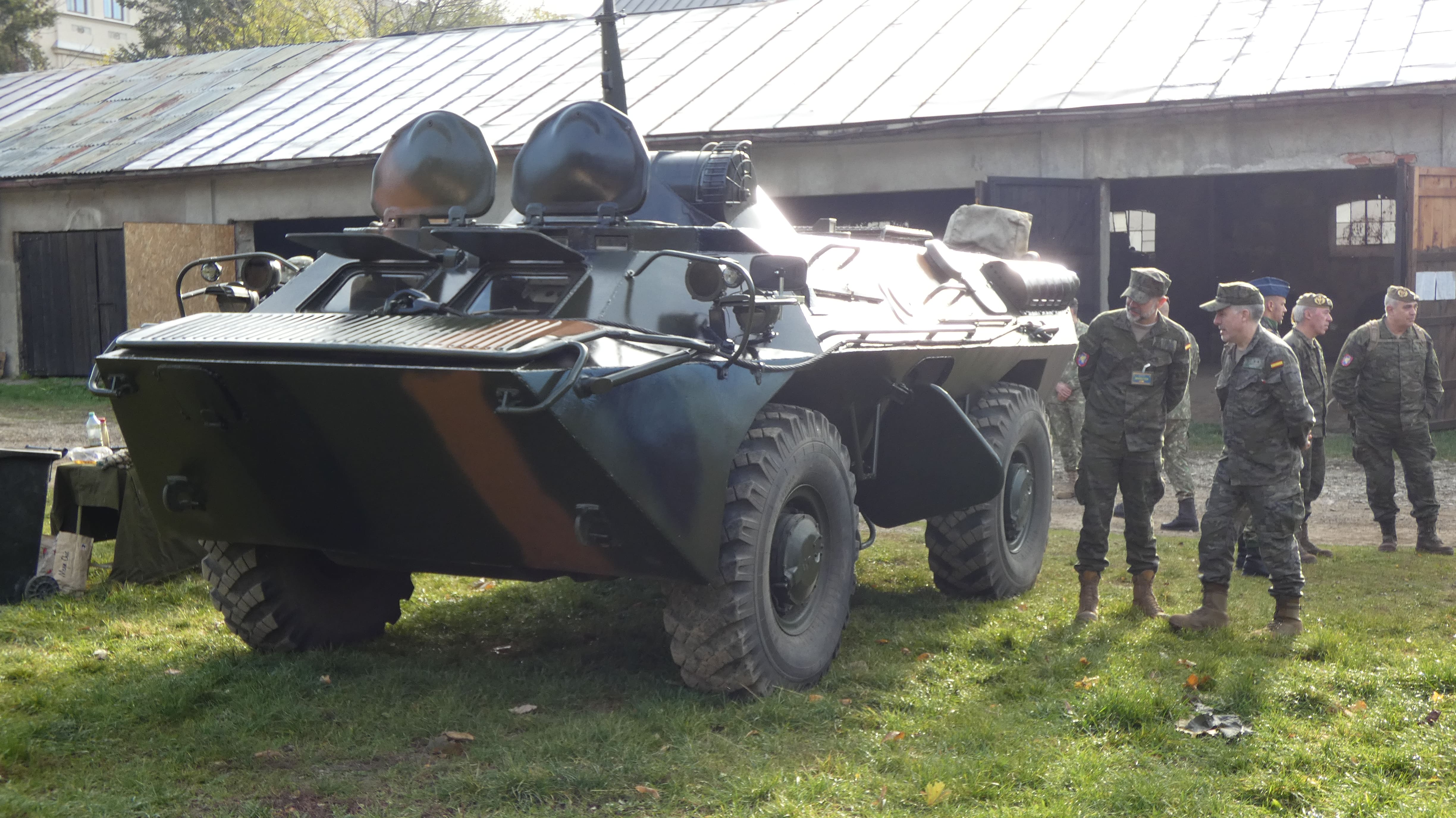 Static display of 15th Brigade equipment