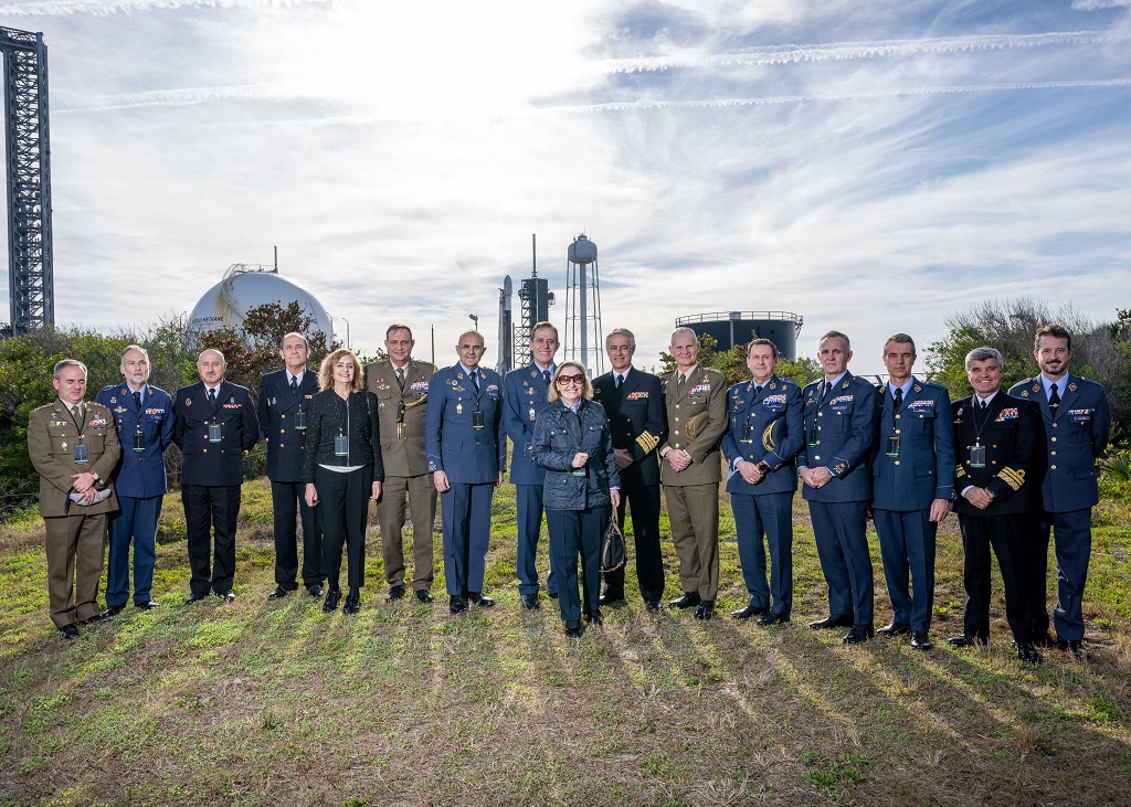 Spanish staff attending the launch