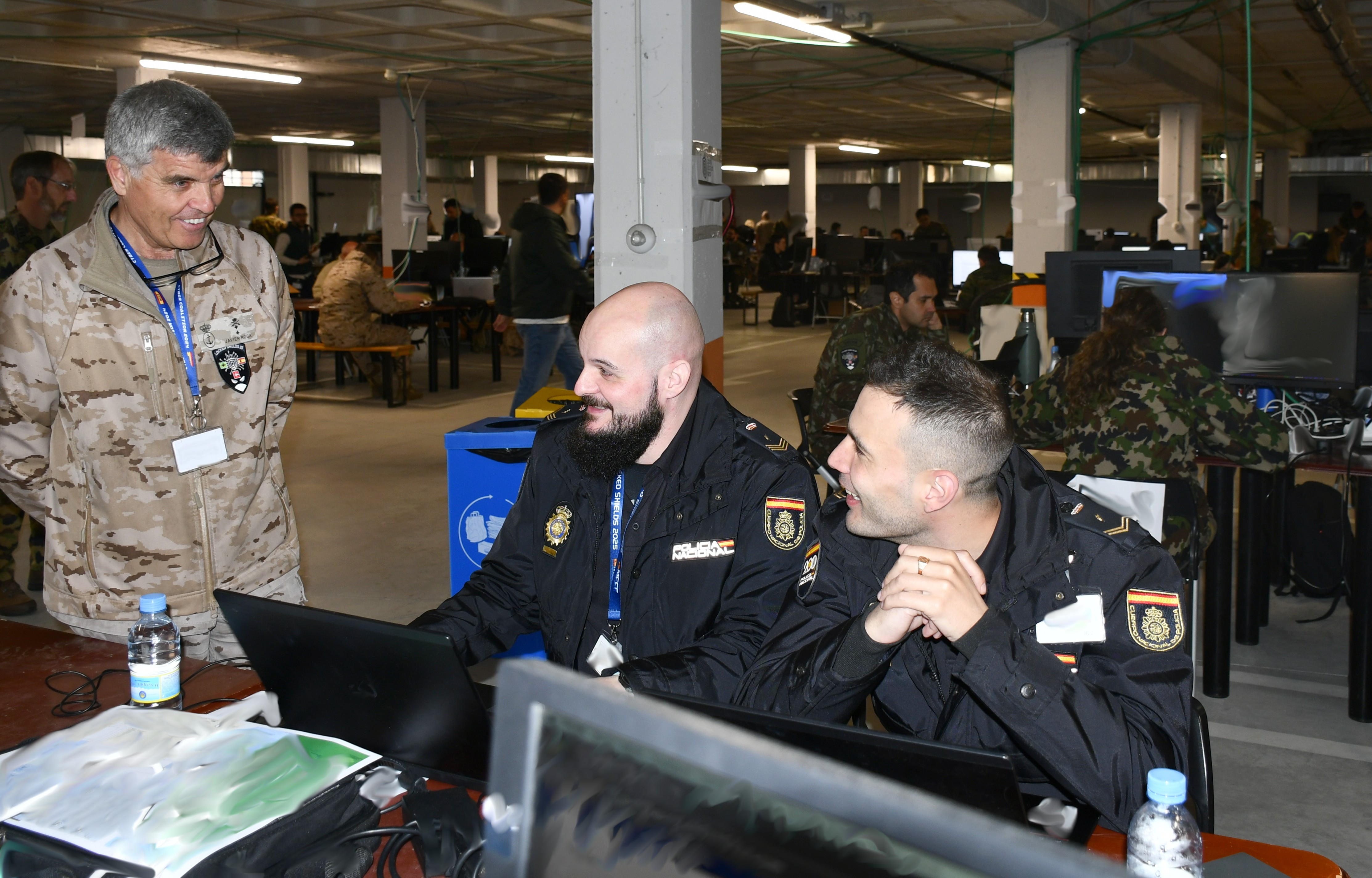 The CMCCE greets members of the National Police