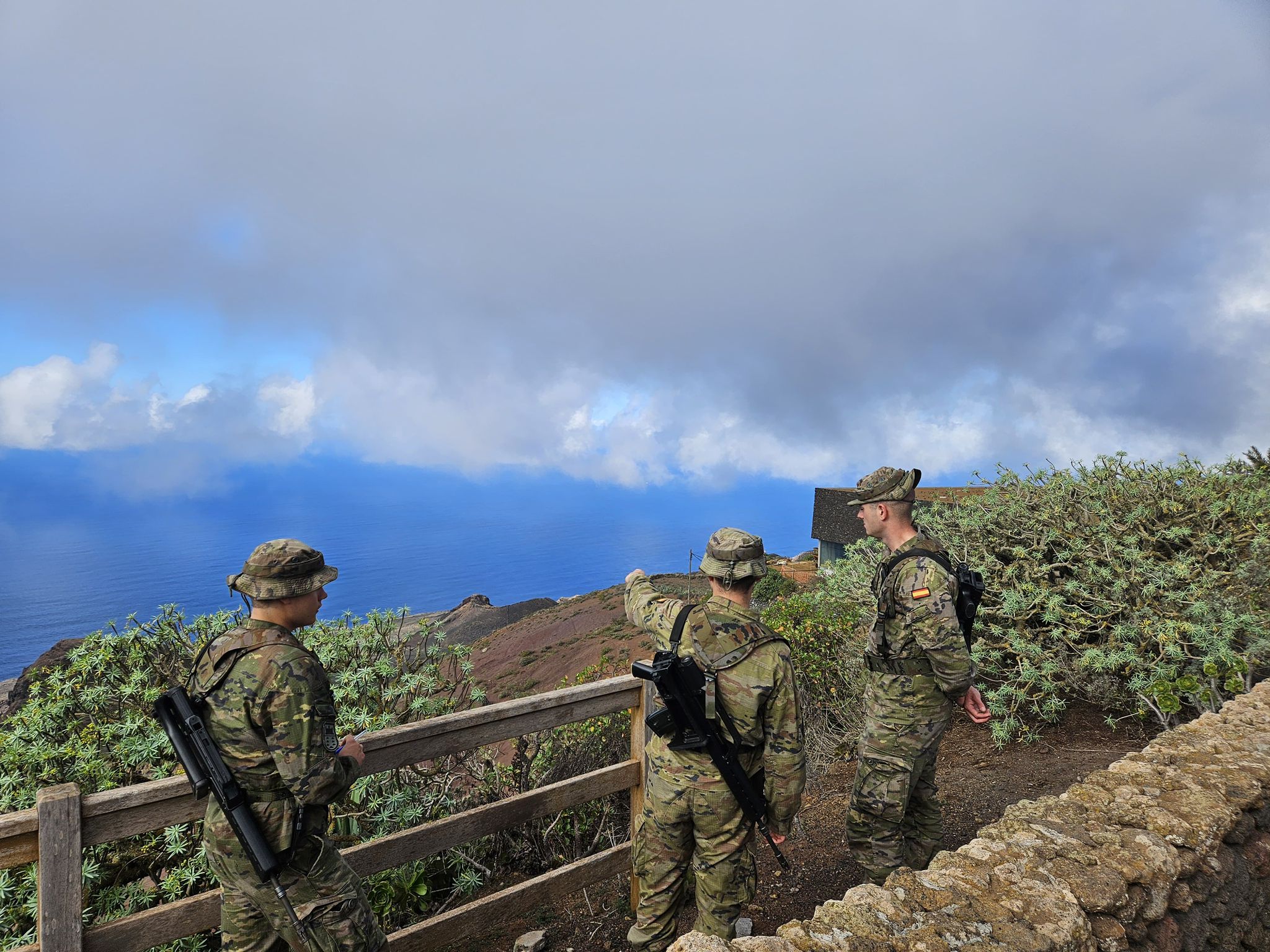 Military patrol in ‘El Hierro’