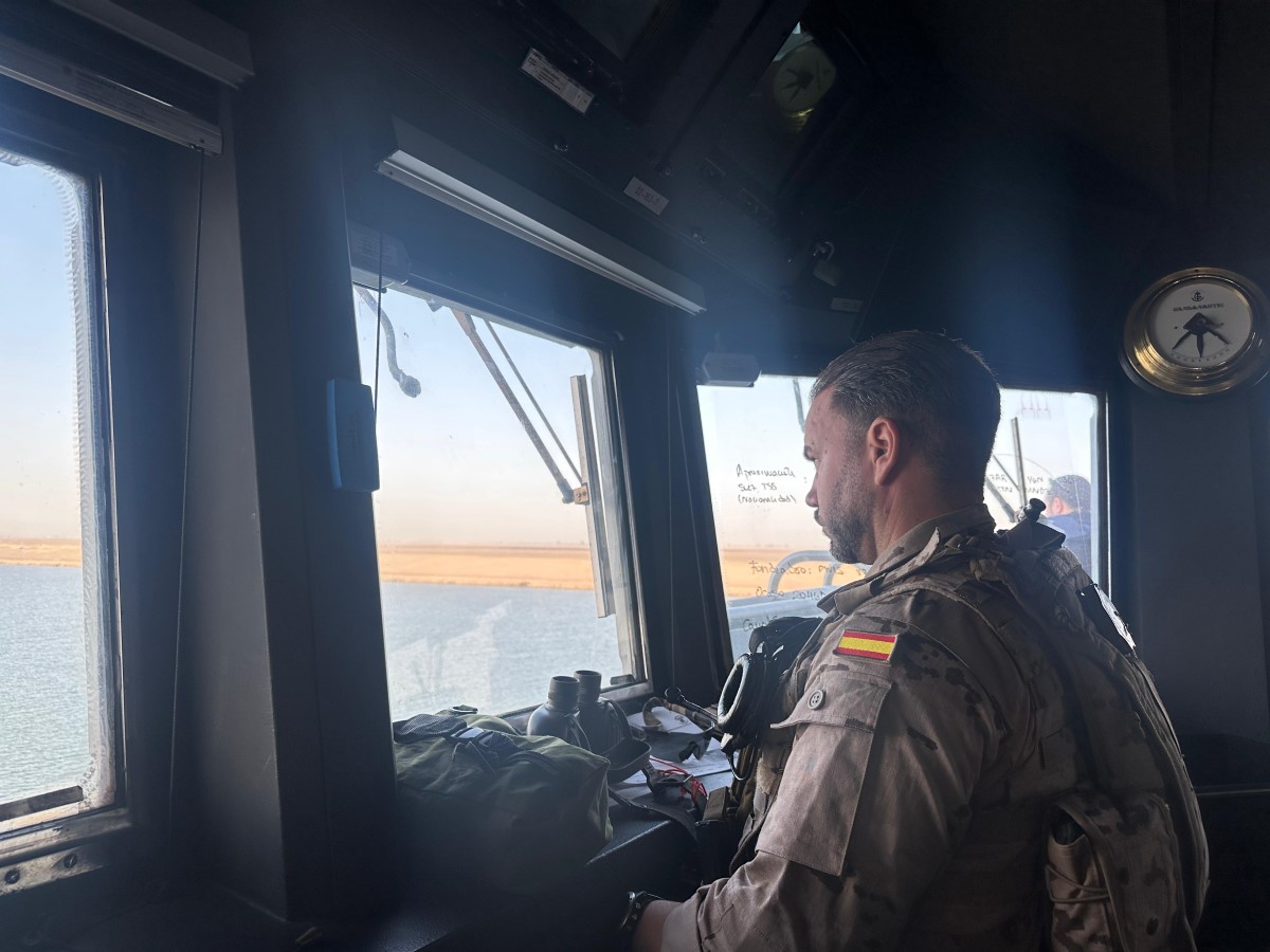 Security Task Force personnel during the Suez Canal Crossing