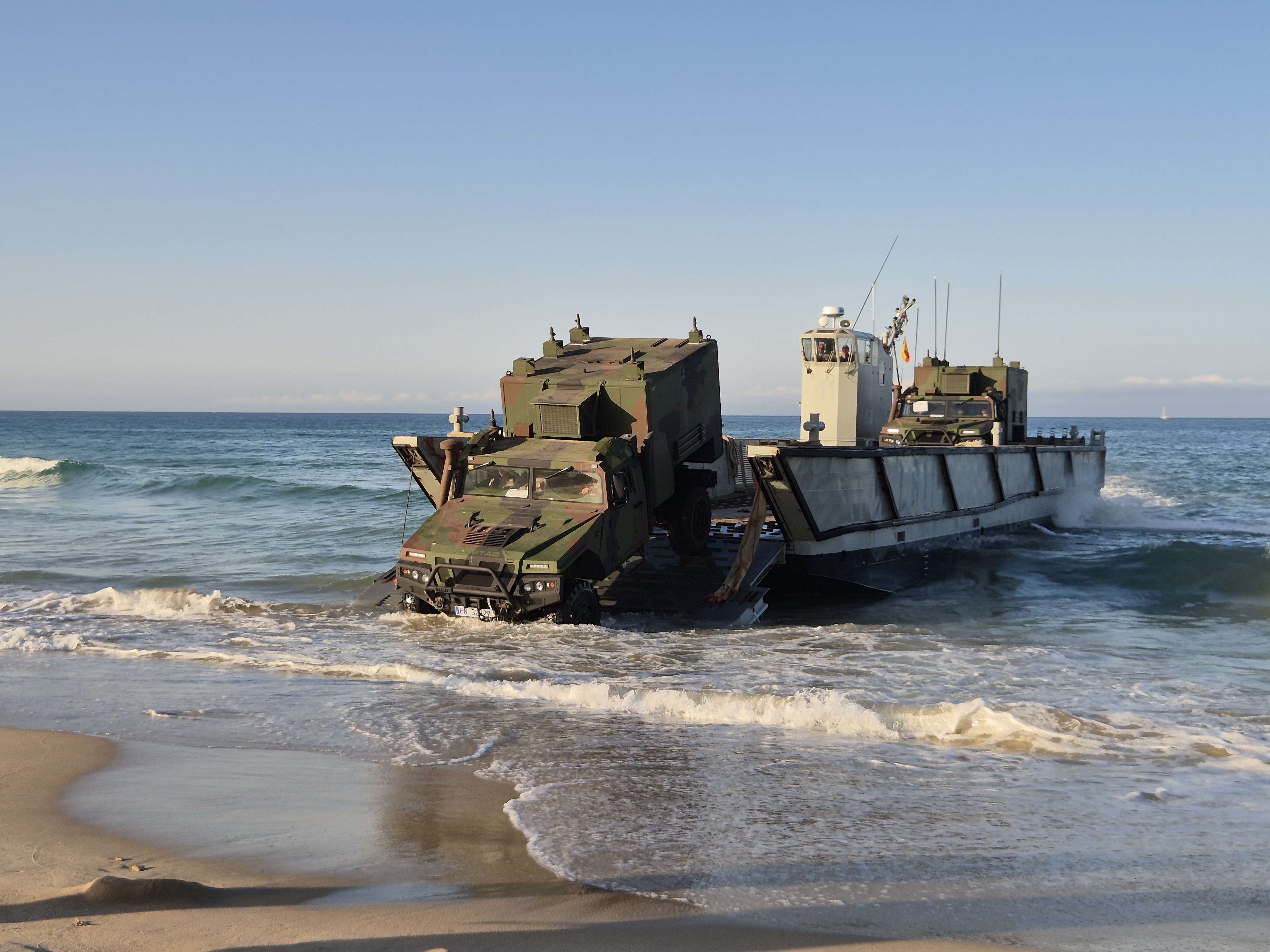 Landing of a Communications Vehicle