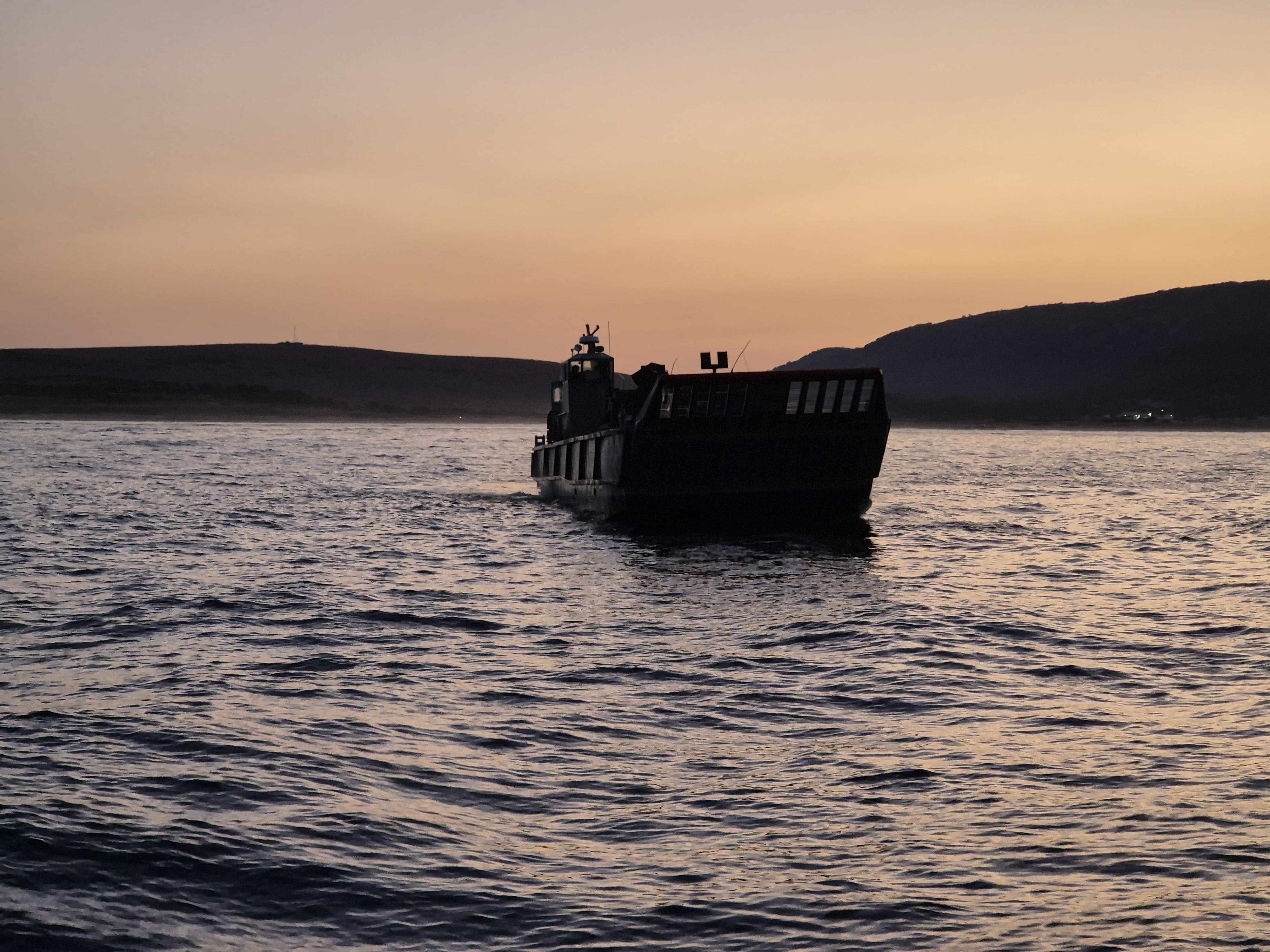 LCM-1E Landing Craft in Transit