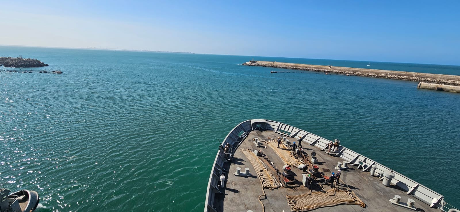 Preparing lines for docking